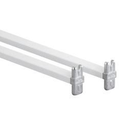 elfa Drawer Basket Tower - Top Only Crossbars - 450mm Width - White - Pair