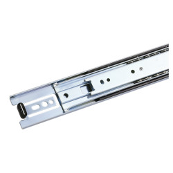 Klug 45.5mm Ball Bearing Drawer Runner - Full Extension - 250mm Length - 45kg - Bright Zinc
