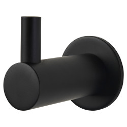 Altro Single Coat Hook - 35 x 25mm - Matt Black