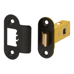 Altro Heavy Duty Tubular Latch - 65mm Case - 44mm Backset - Radius - Matt Black
