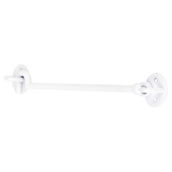 Altro Cabin Hook & Eye - 250mm Length - White Iron