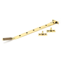 From The Anvil Brompton Knurled Casement Window Stay - 12"/300mm Length - Aged Brass