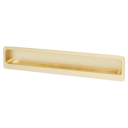 Altro Alton Rectangular Flush Cabinet Pull Handle - 177 x 33mm - Satin Brass