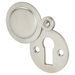Hampstead Covered Escutcheon - 33 x 43mm - Keyhole - 316 Satin Stainless Steel