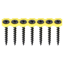 TIMCO Collated Coarse Thread Drywall Screws - 3.5 x 35mm - Black Phosphate - Pack of 1000