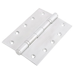 Heavy Duty Ball Bearing Butt Door Hinge - 152 x 102 x 3mm - Satin Stainless Steel - Pair