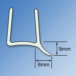 Altro Clear PVC Shower Seal - Seal and Wipe - Suits 10mm Glass