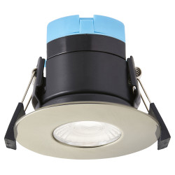 Forum Spa Rhom 8W IP65 Fire Rated LED Dimmable Fixed Downlight - 3/4/6000K CCT - Satin Nickel