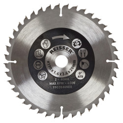 Reisser TCT Circular Saw Blade - 190 x 20mm - 40T - Wood