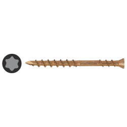 Reisser Flooring Torx Secret Fixing Wood Screws - 3.5 x 45mm - Yellow Zinc - Pack of 200
