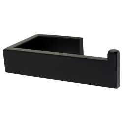 Altro Contemporary Square Toilet Roll Holder - 145 x 75 x 40mm - Matt Black