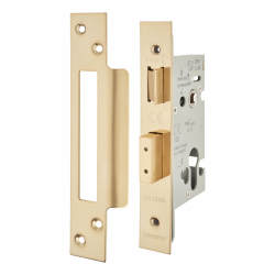 Altro Architectural Euro Profile Sashlock - 65mm Case - 44mm Backset - PVD Brass