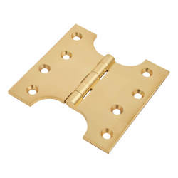 Parliament Hinge - 100 x 50 x 100mm - Polished Brass - Pair