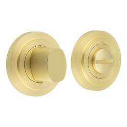 Burlington by Frelan Inner 3 Turn & Release with Stepped Rose - 47mm Diameter - Satin Brass