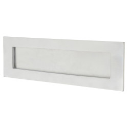 Letter Plate - 359 x 113mm - Satin Chrome