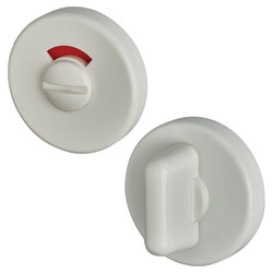Hoppe AR600/29 Nylon Bathroom Turn & Release with Indicator - 52mm Diameter - Diamond White
