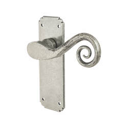 Olde Forge Pewter Monkey Tail Latch Door Handles - 152 x 50mm