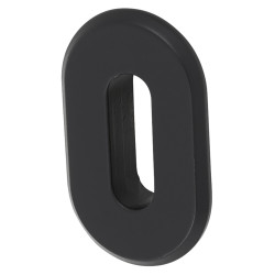 Hoppe Mini Rose Escutcheon - 28 x 46mm - Keyhole - Matt Black - Pair