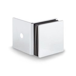 Bohle Bilbao Small Glass Clamp - Wall Mount - 8-12mm Glass - Polished Chrome