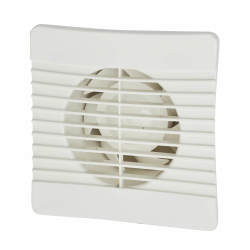Manrose FLAT100S Flat Axial Extractor Fan - 4"/100mm - White