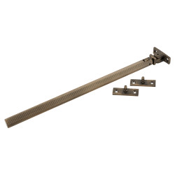 Hampstead Aspen Lines Casement Window Stay - 8"/200mm Length - Antique Brass