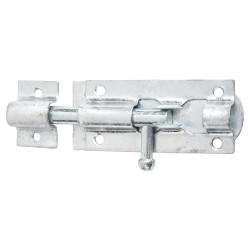 Traditional Tower Gate Bolt - Straight - 85mm Length - Galvanised