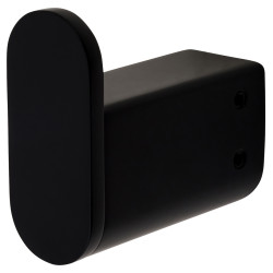 Altro Designer Robe Hook - 65 x 60 x 26mm - Matt Black