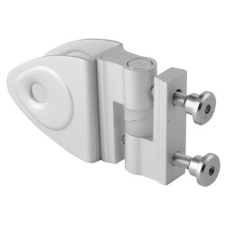 Designer Self Closing Toilet Cubicle Hinge - 17-21mm Panels - Satin Anodised Aluminium