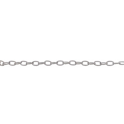 Brass Oval Chain - 13mm Link - 10m Chain - Chrome Plated