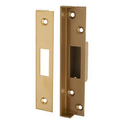 UNION 13mm Rebate Kit to suit 3G141E Heavy Duty Deadlock - Polished Brass