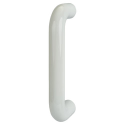 Hoppe AR602/220 Nylon D-Bar Door Pull Handle - Bolt Fix - 220mm c/c - Diamond White