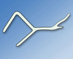 Glass to Glass Door Jamb Shower Seal - 135° - Suits 8mm Glass - Clear