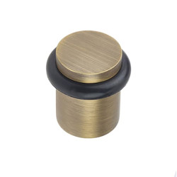 Burlington by Frelan Plain Floor Door Stop - 40 x 38mm - Antique Brass