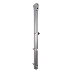 Locinox Keydrop Quick Fix Lockable Drop Down Gate Bolt - 576mm Length - Silver