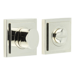 Burlington by Frelan Inner 3 Turn & Release with Square Stepped Rose - 52 x 52mm - Polished Nickel