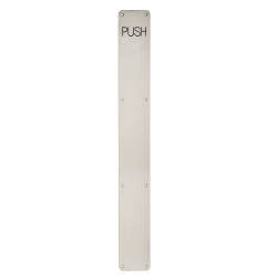 Altro Stainless Steel Finger Plate - Push - 625 x 80 x 1.5mm - Satin