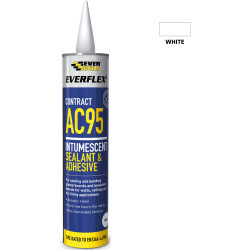 Everbuild Everflex AC95 Intumescent Fire & Acoustic Sealant & Adhesive - 900ml - White