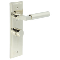 Burlington by Frelan Polished Nickel Fire Rated Bathroom Door Handles - Westminster - Inner 2 - 200 x 55mm