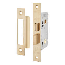 Touchpoint Contract Bathroom Lock - 76mm Case - 57mm Backset - Polished Brass