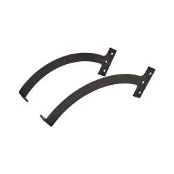 Iron Quadrant Arm Fanlight Stay - 250mm Length - Black - Pair