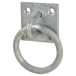 Ring on Plate - 50 x 50 x 8mm - Galvanised