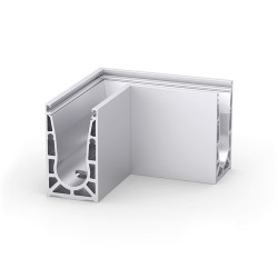Bohle VetroMount Corner for Top Mount Profile - 200 x 200mm - Anodised Aluminium