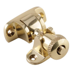 Hampstead Heavy Duty London Style Brighton Sash Window Fastener - 49 x 20mm - Polished Brass