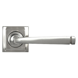 From The Anvil Satin Stainless Steel Door Handles on Square Rose - Avon Range