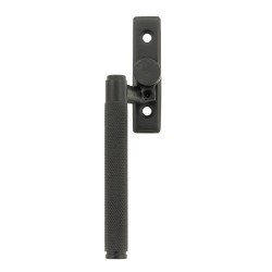 From The Anvil Brompton Knurled Locking Espagnolette Casement Window Handle - Left - Matt Black