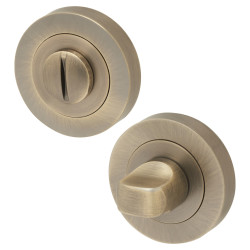 Jedo by Frelan Bathroom Turn & Release - 50mm Diameter - Antique Brass