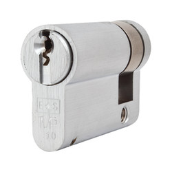 Eurospec 10 Pin 45mm Euro Single Cylinder - 35 + 10mm - Satin Chrome - Keyed to Differ