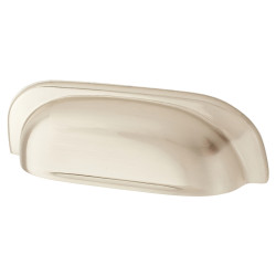 Altro Newly Cabinet Cup Handle - 96mm Centres - Satin Nickel