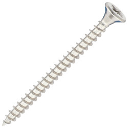 SiDAX Pozi Countersunk Wood Screws - 4.0 x 50mm - A2 Stainless Steel - Pack of 200