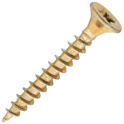 SiDAX General Purpose Pozi Countersunk Wood Screws - 4.0 x 30mm - Yellow Zinc - Pack of 200